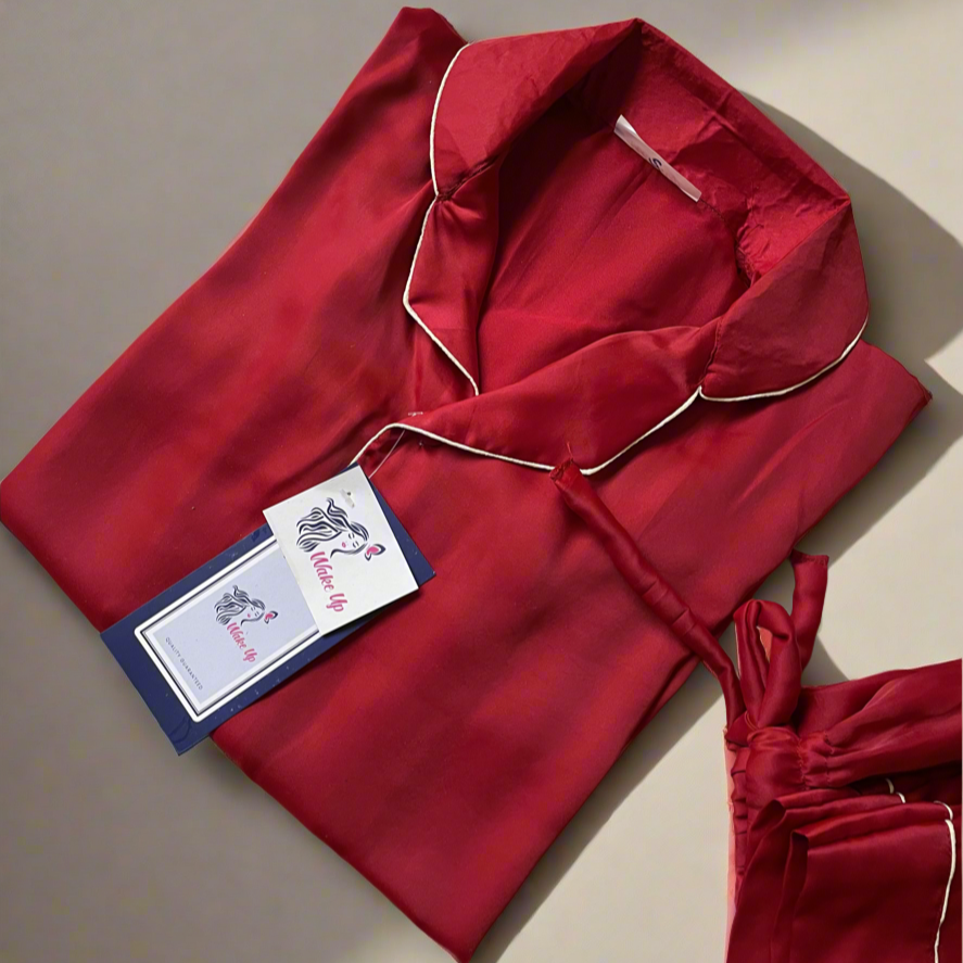 Red Silk Pjs