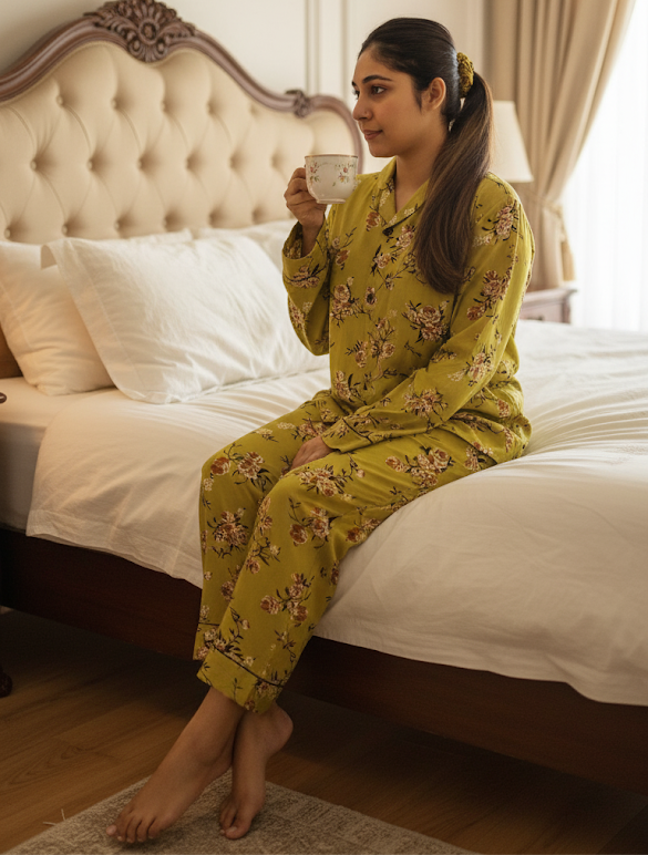 Green Floral ๐ - Luxury Summer Linen