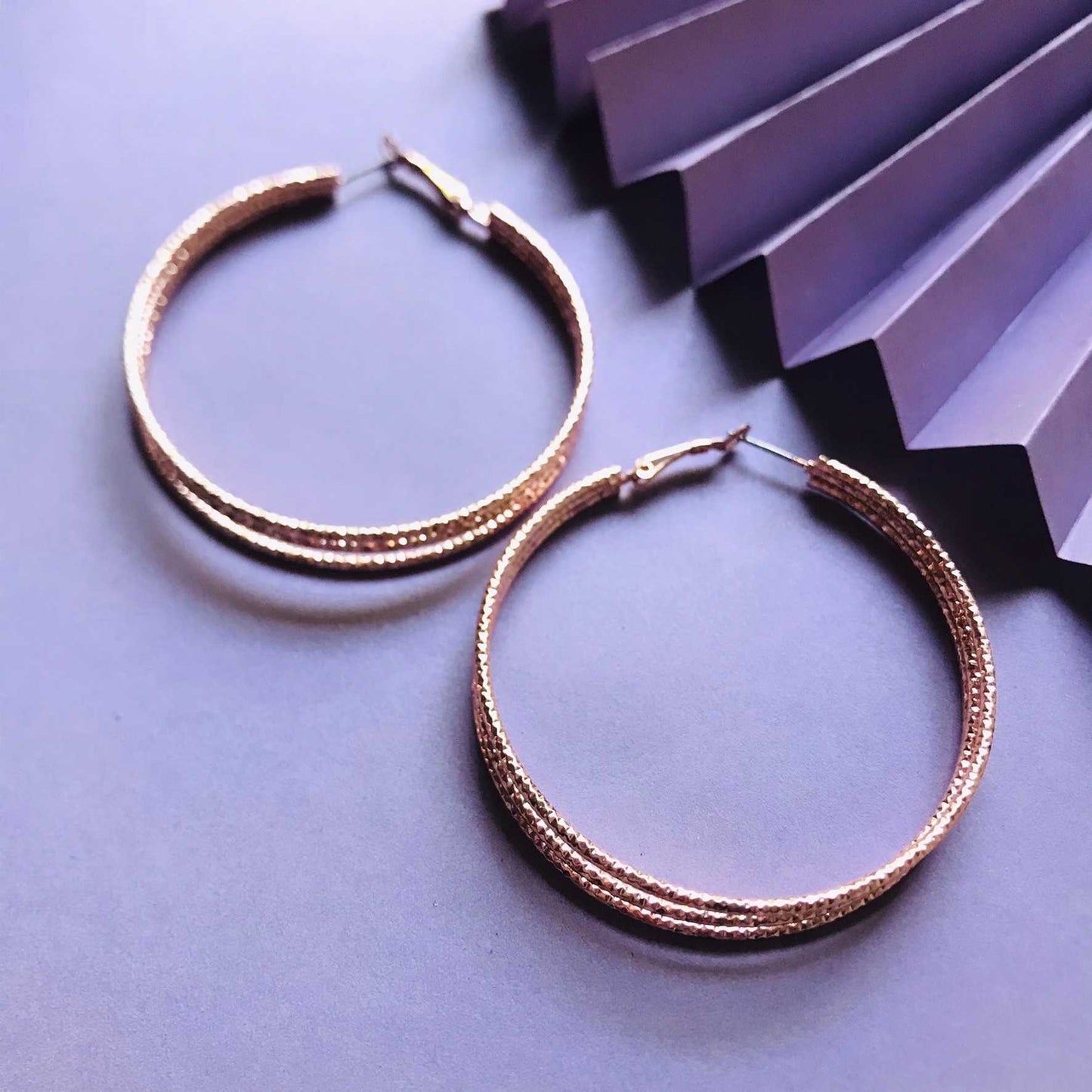 Traditional 3 Layers Hoop Earrings