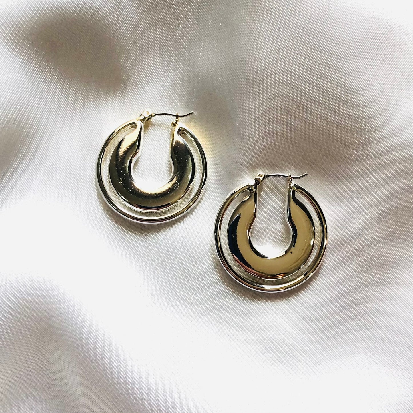 Modern Silver Earrings