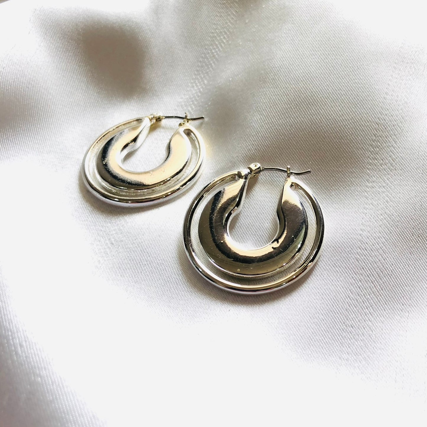 Modern Silver Earrings