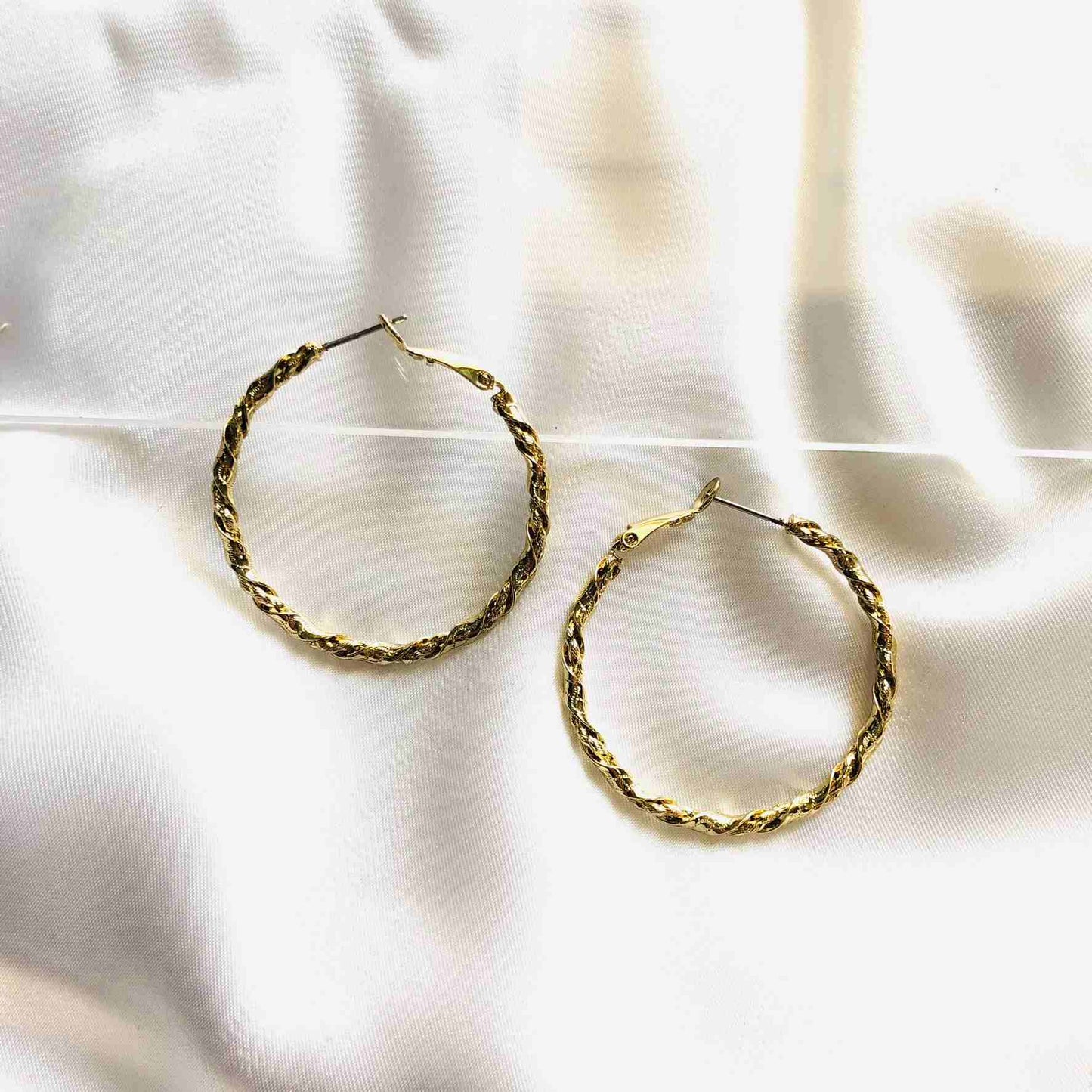Modern Golden Hoop Earrings