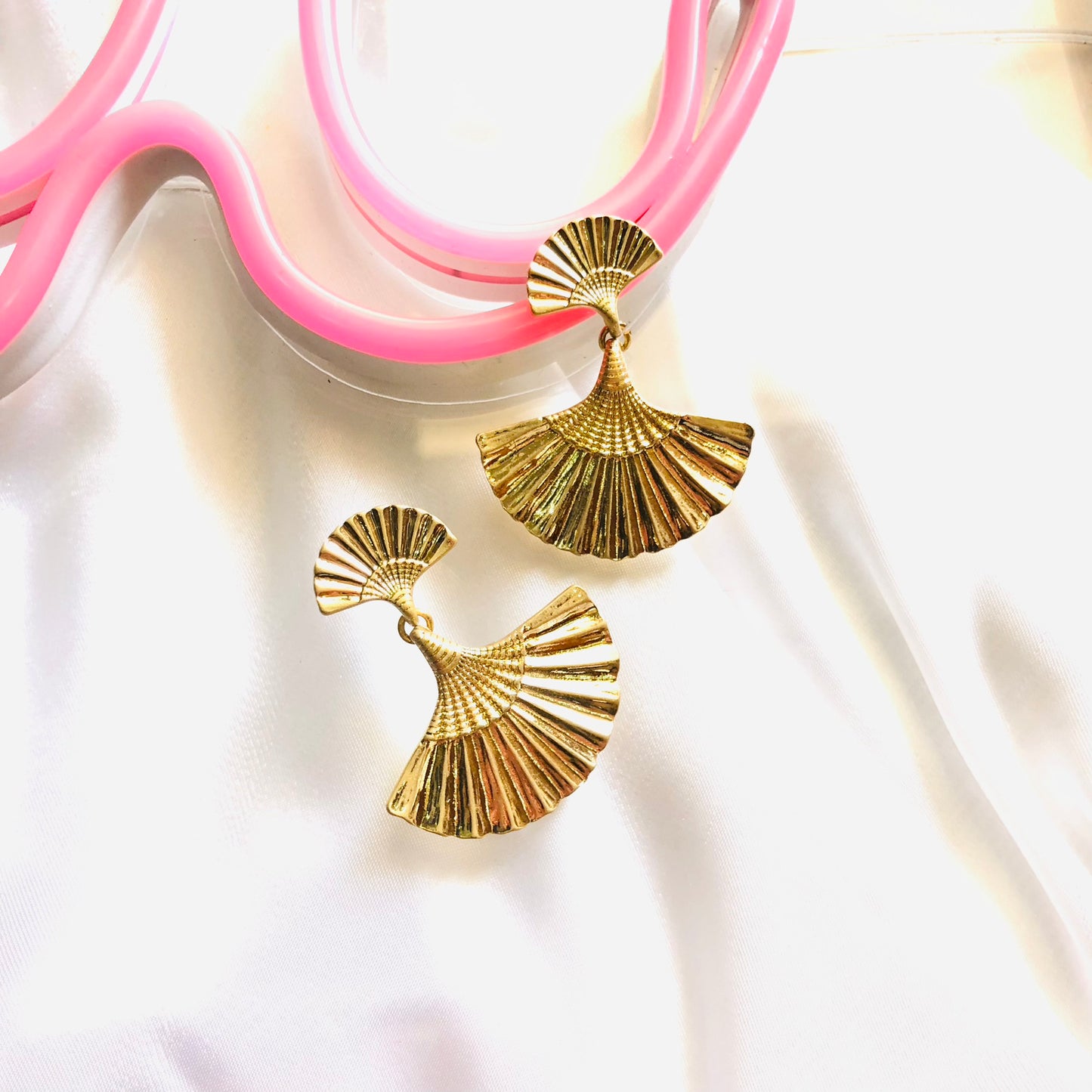 Modern Golden Earrings
