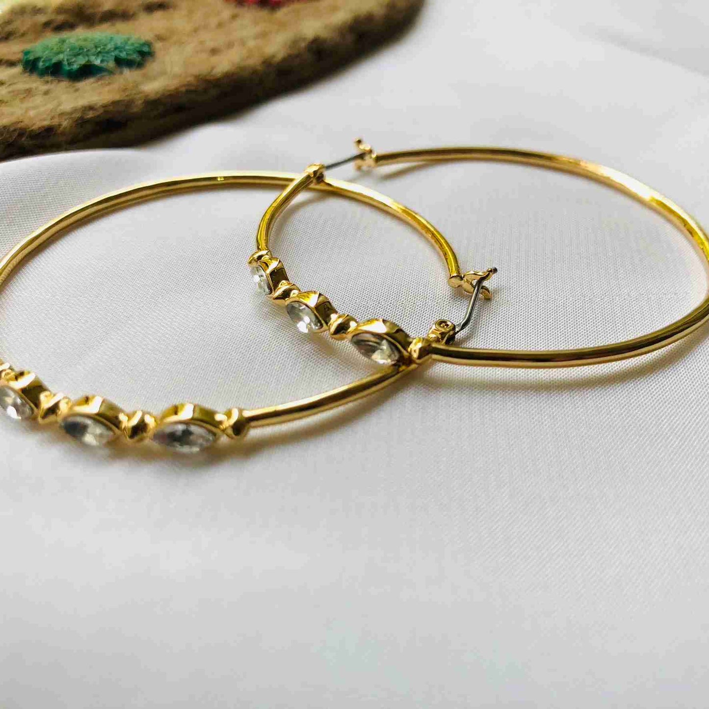 Modern Golden Hoop Earrings
