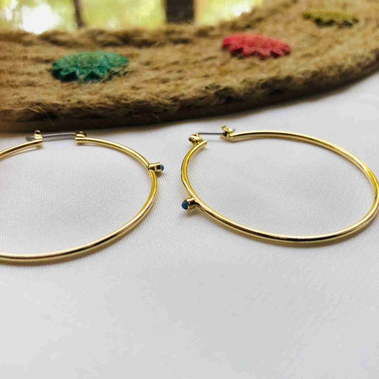 Modern Golden Hoop Earrings