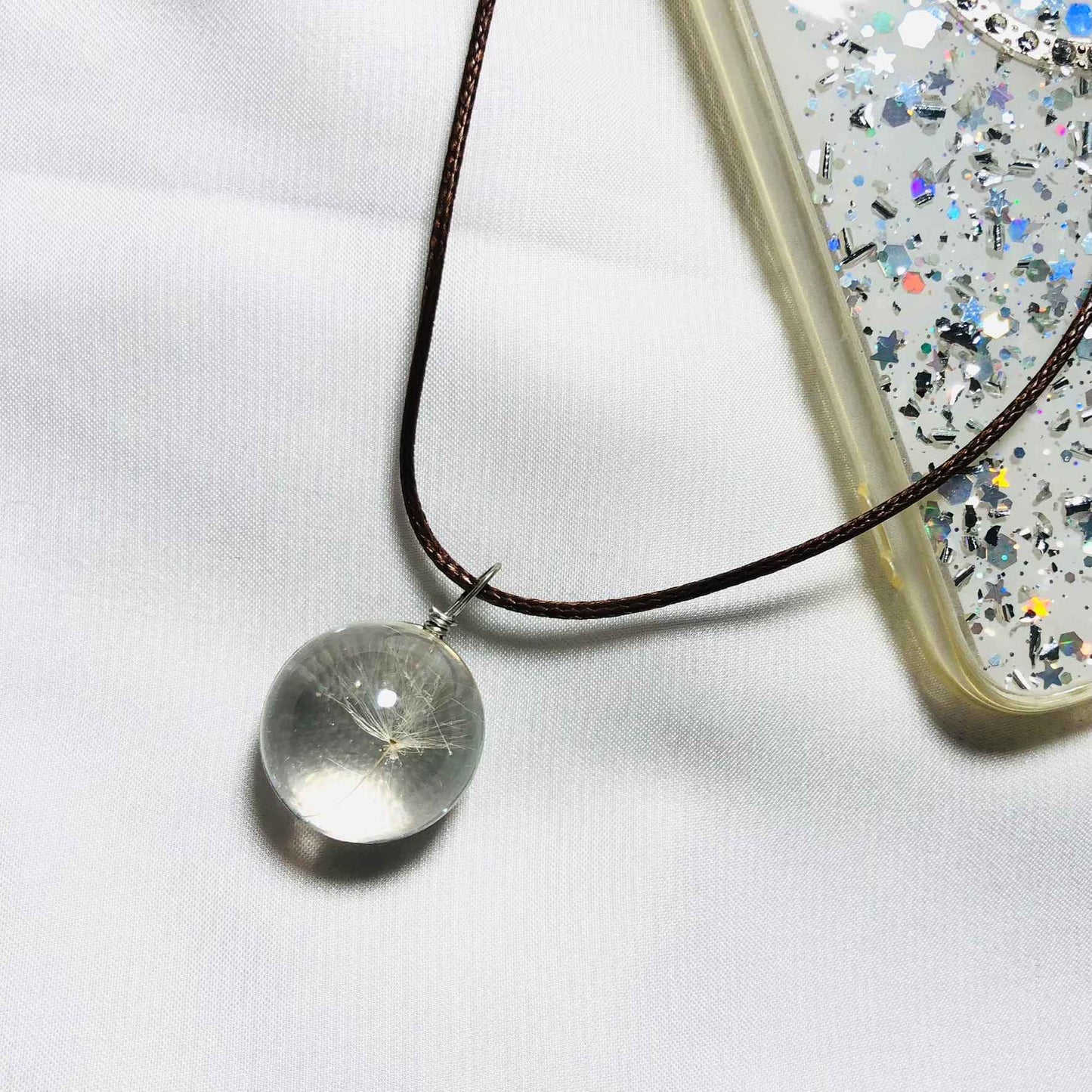 Feather Ball Pendant