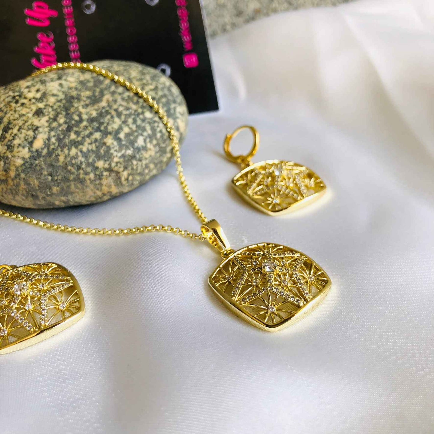 Afghani Jewelry Set Gold Plated