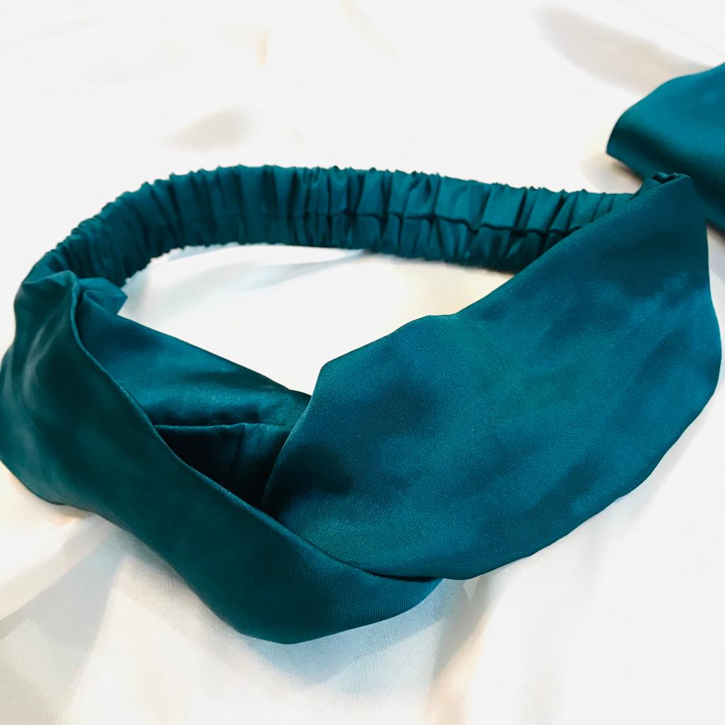 Aqua Green Silk Pjs
