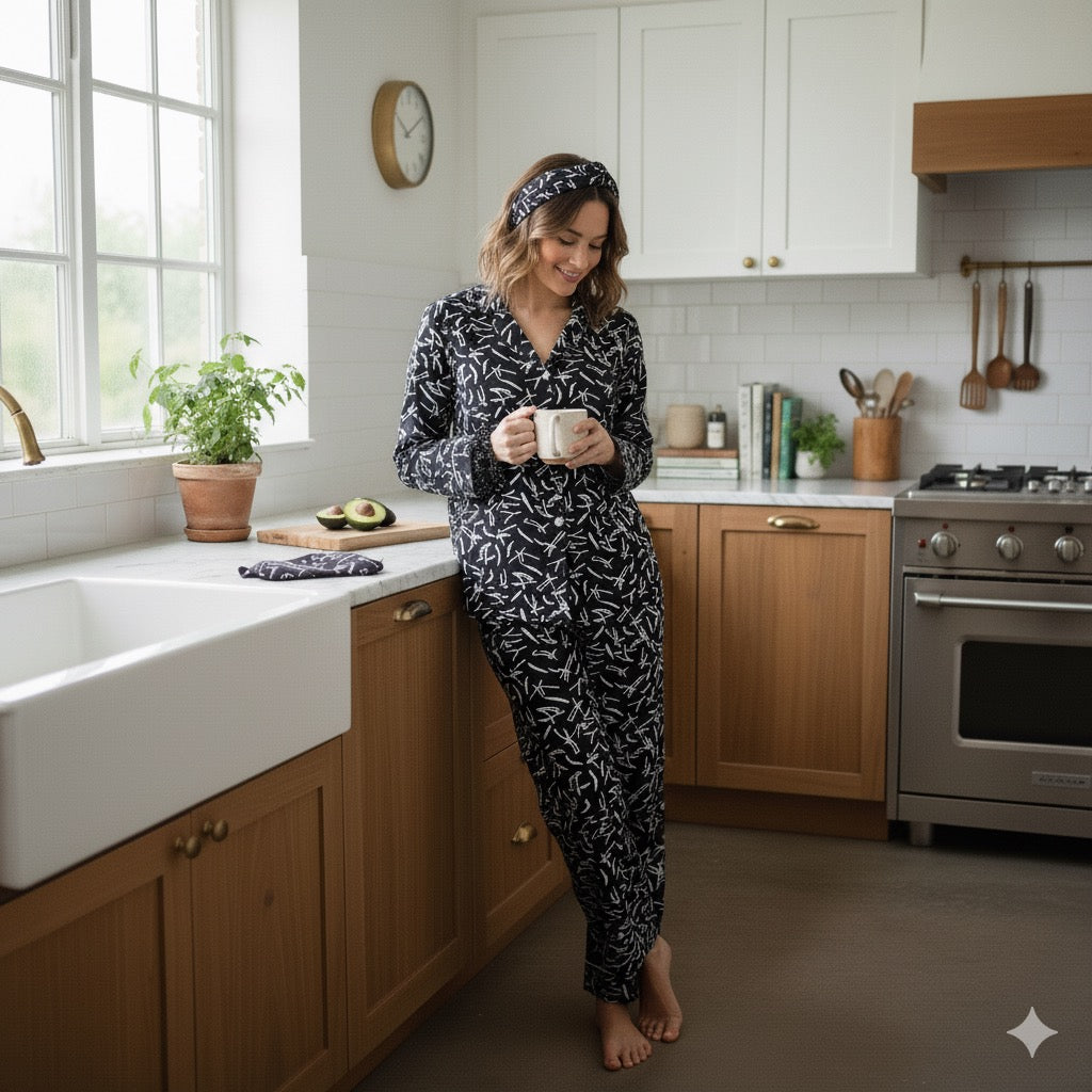 Black ♥︎ - Luxury stone Linen