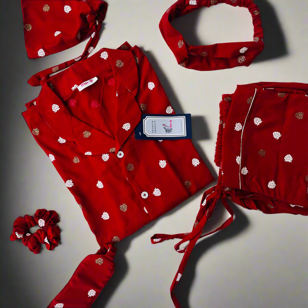 Red strawberry 🍓 - Luxury Summer Linen