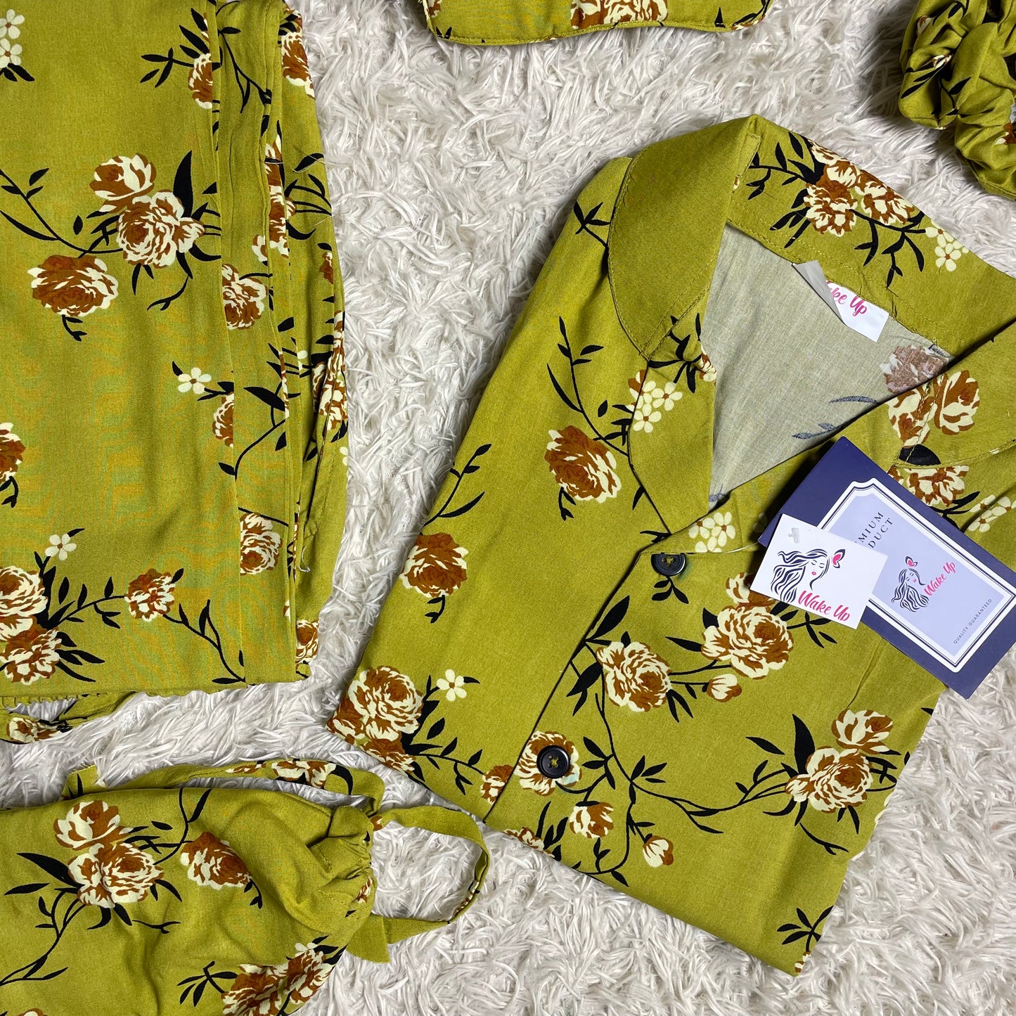 Green Floral 💚 - Luxury Summer Linen