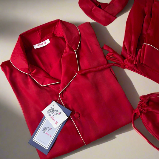 Red Silk Pjs