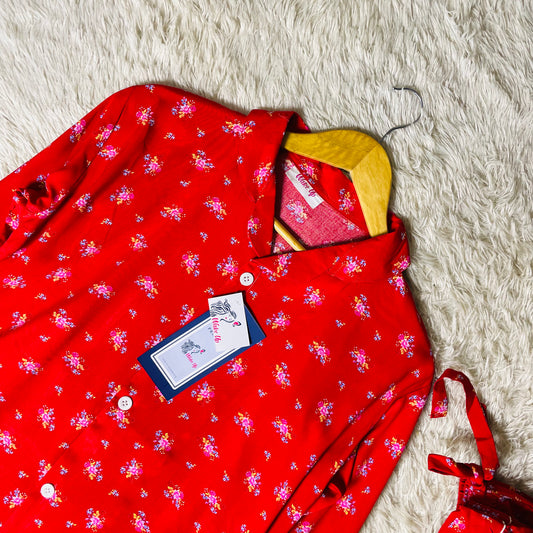 Red comfort 🌸 - Luxury Summer Linen