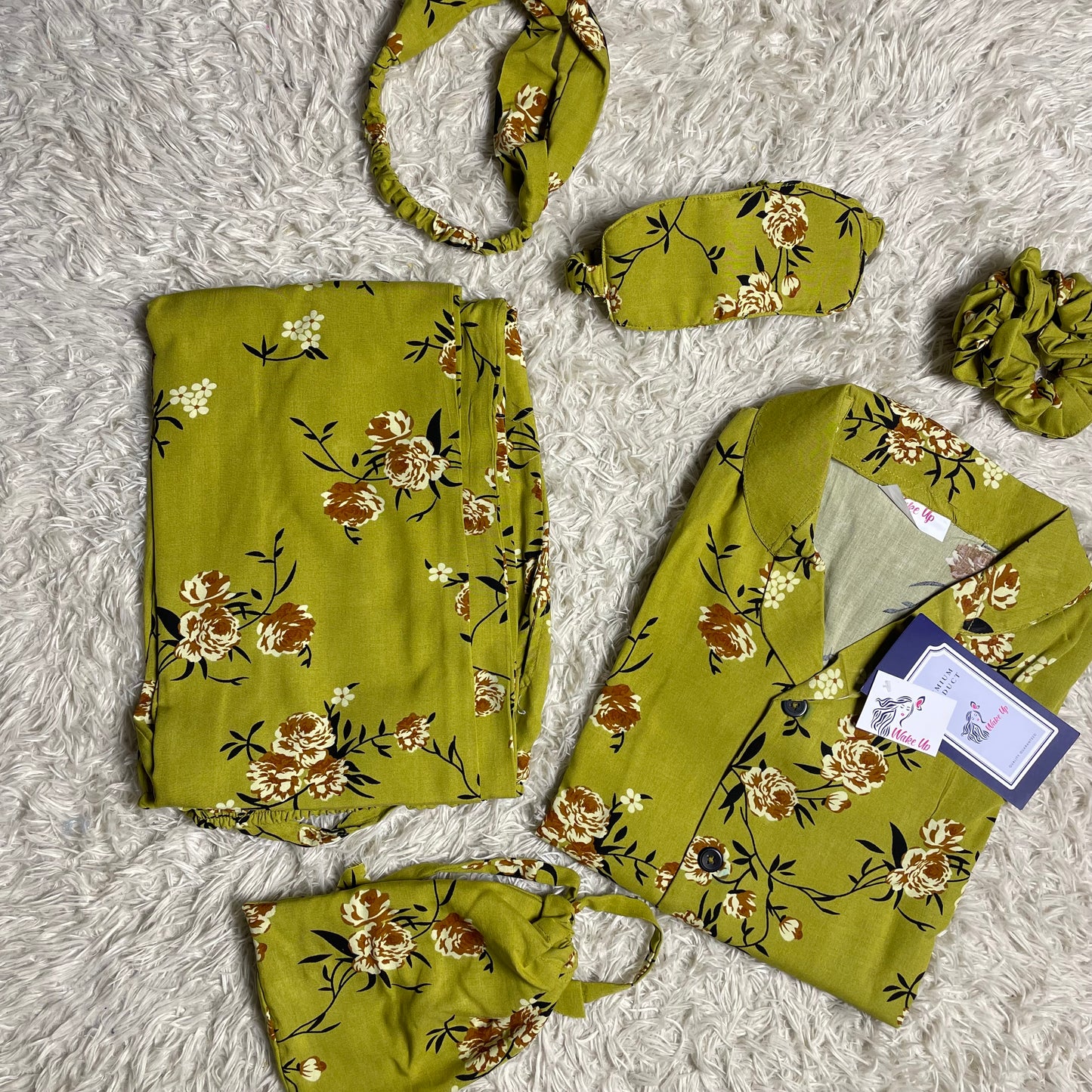 Green Floral 💚 - Luxury Summer Linen