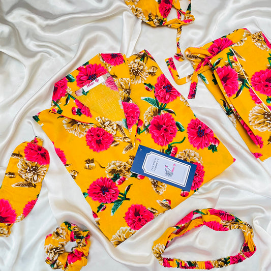 Yellow bloom pjs 🌼🌸