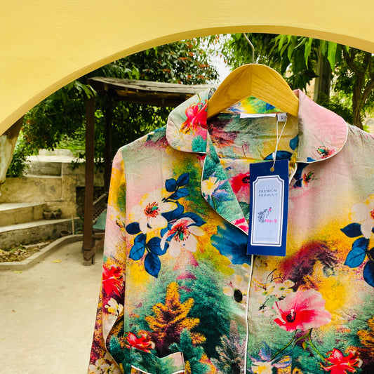 Multy floral - summer linen