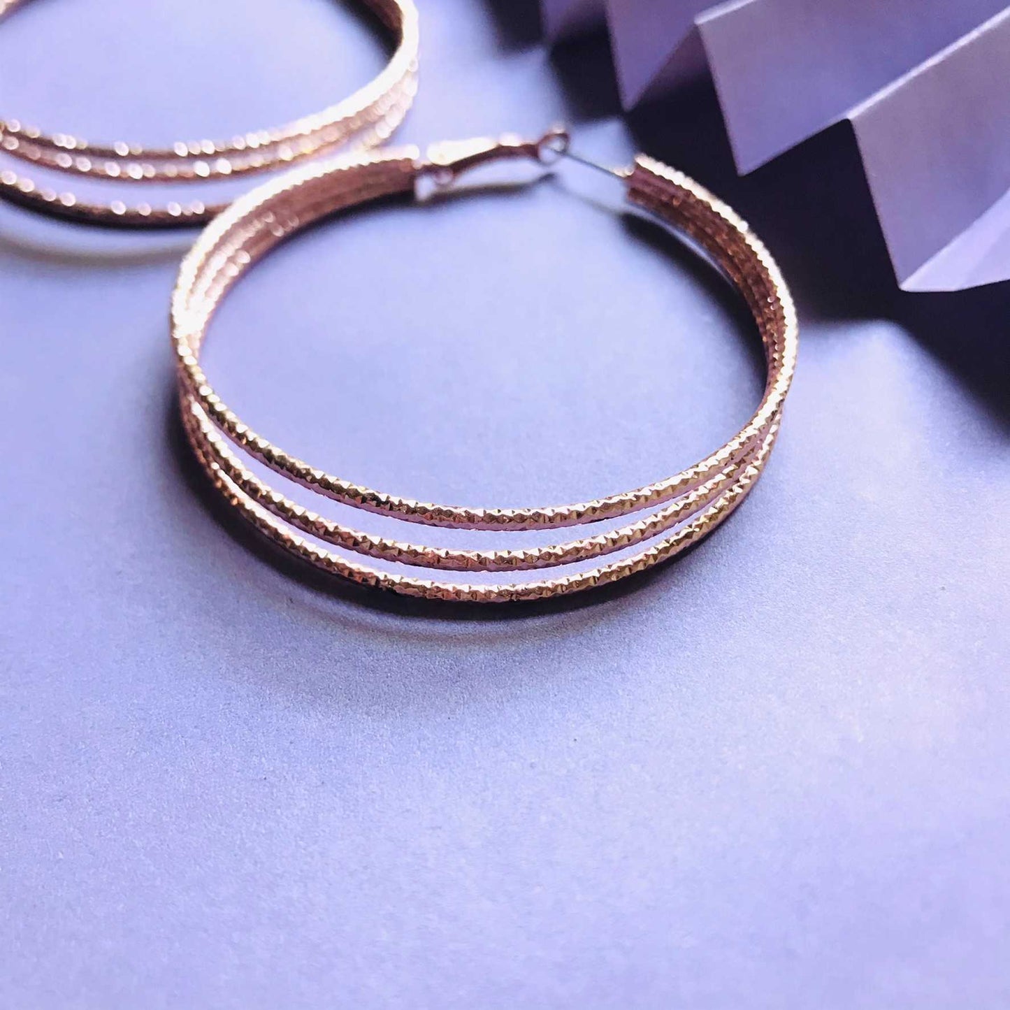 Traditional 3 Layers Hoop Earrings