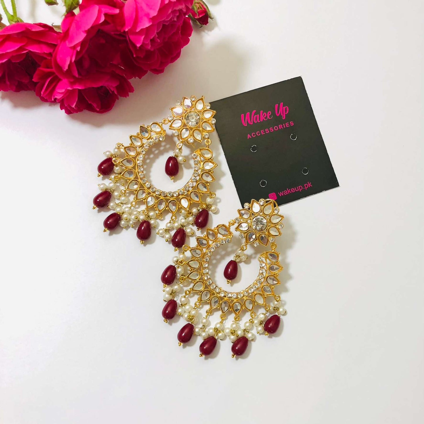 Chand Baali Kundan Earrings