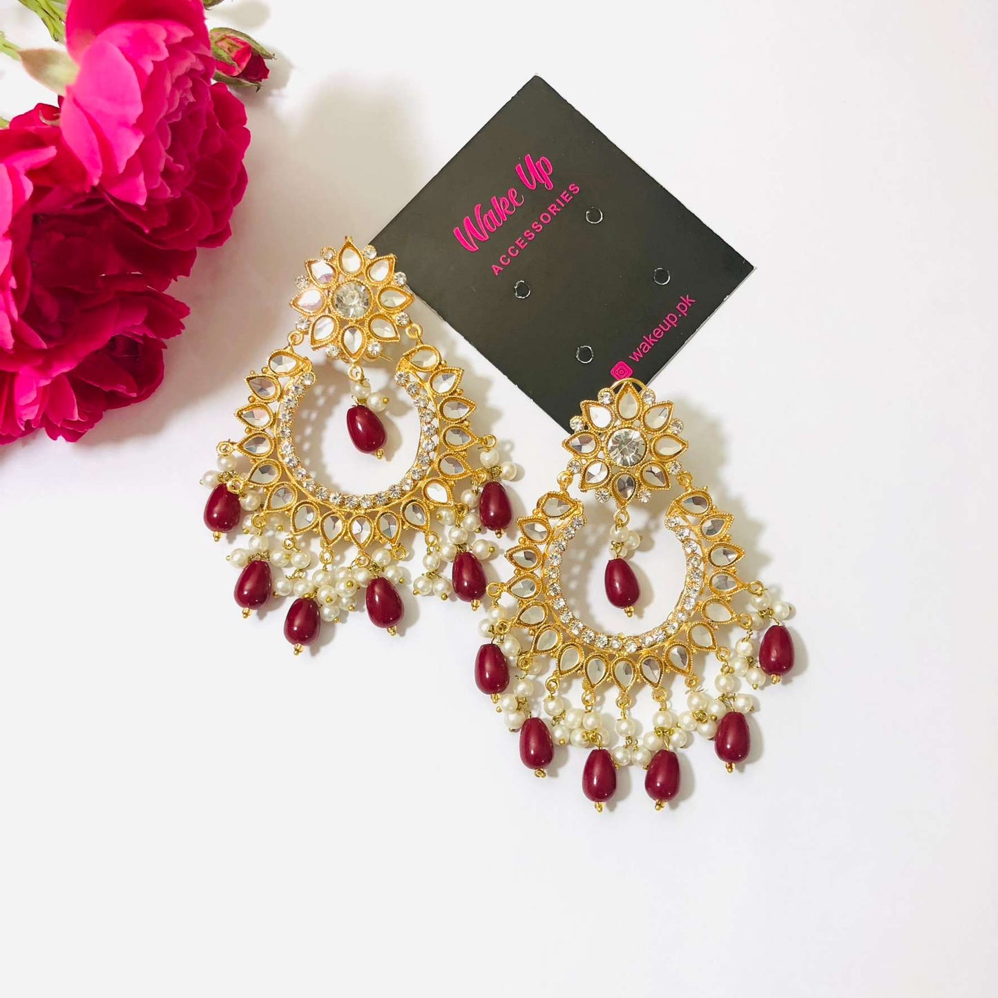 Chand Baali Kundan Earrings