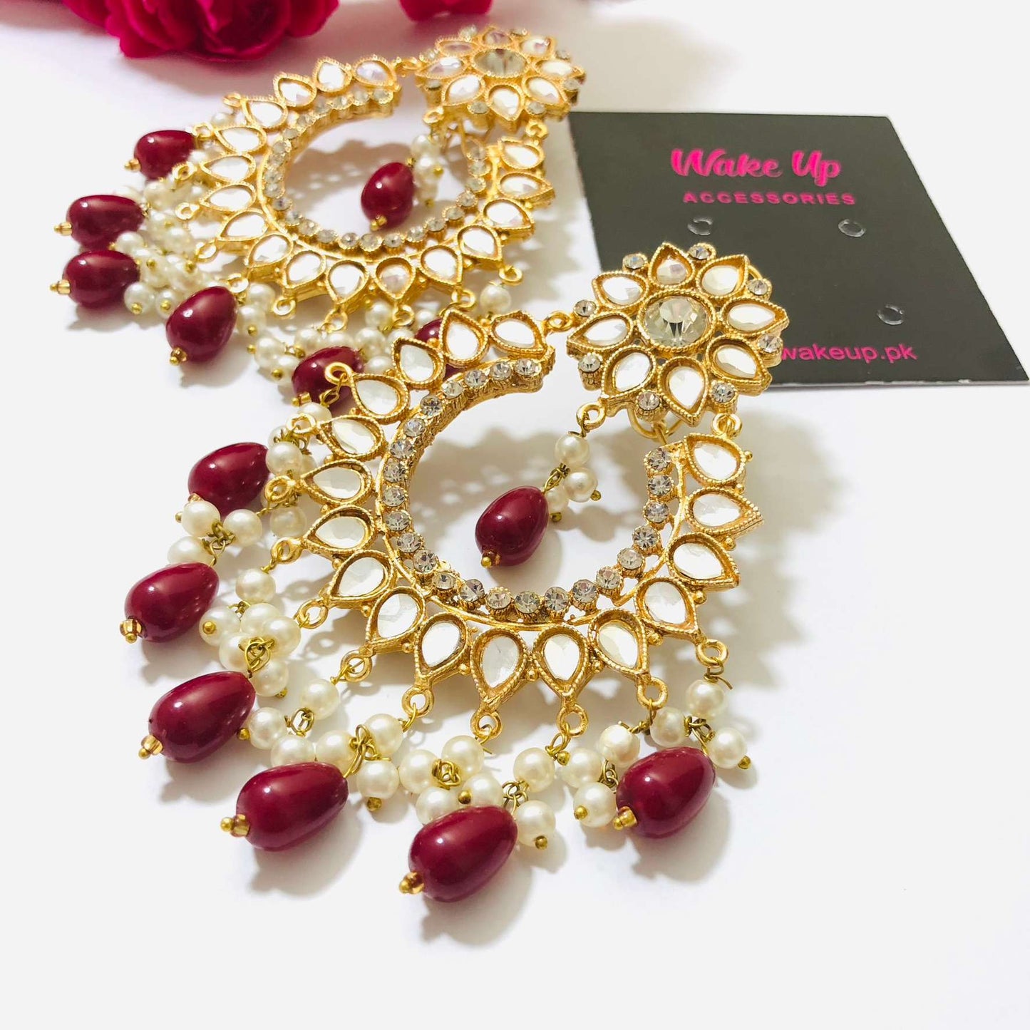 Chand Baali Kundan Earrings