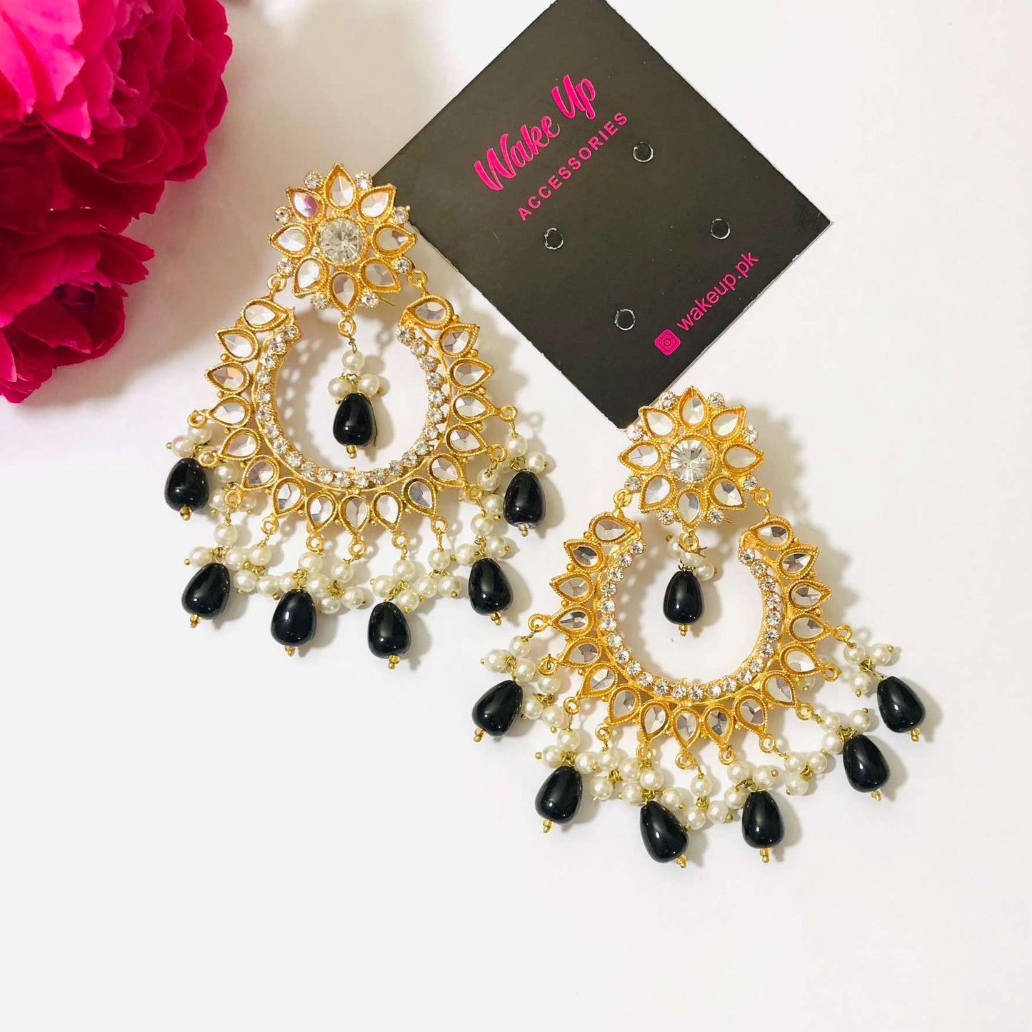 Chand Baali Kundan Earrings