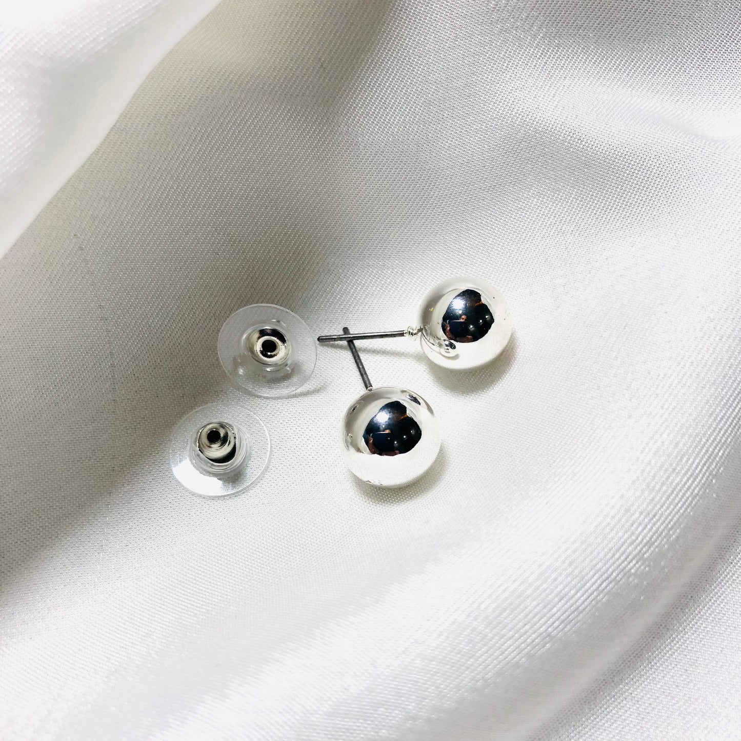 Modern Silver Studs Earrings