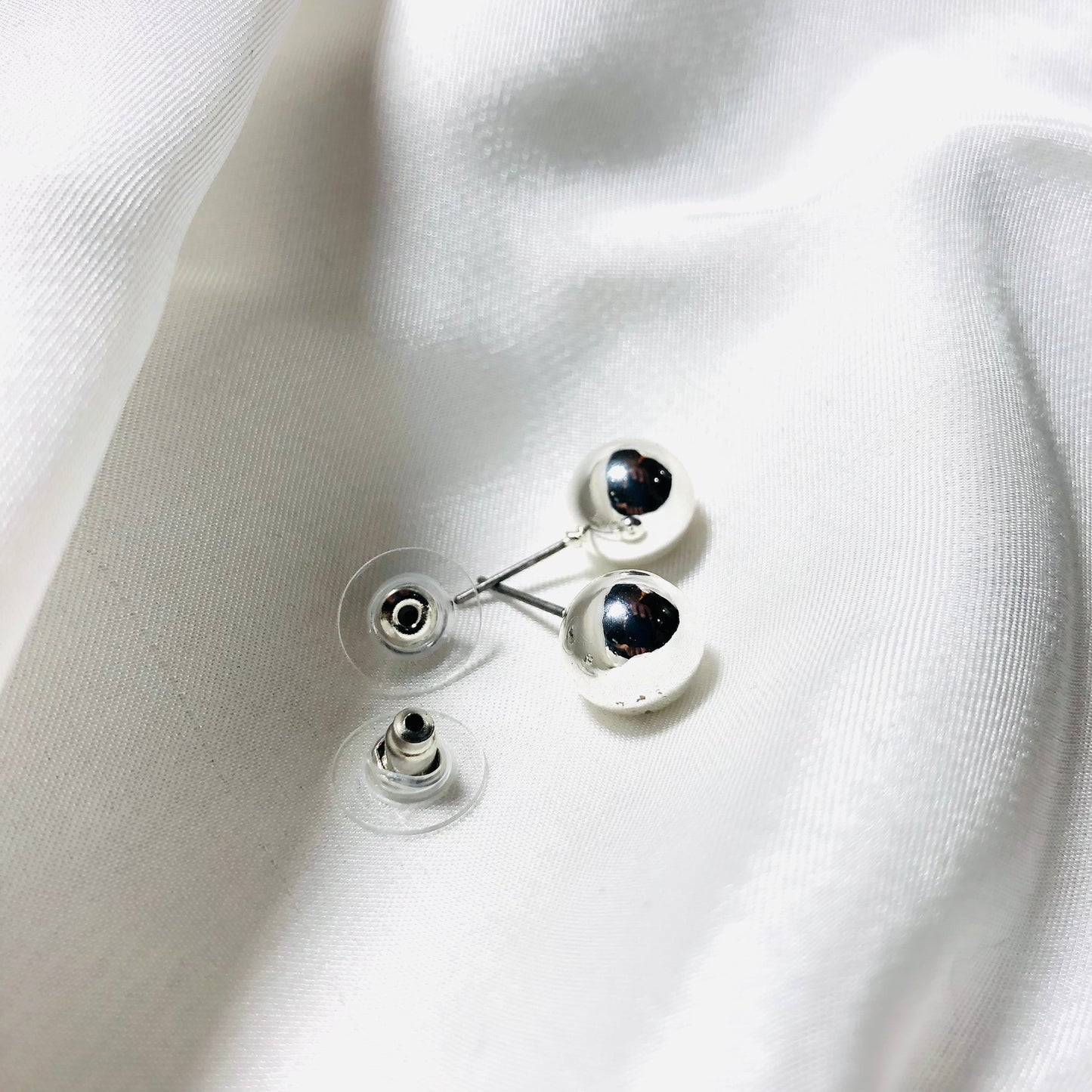 Modern Silver Studs Earrings