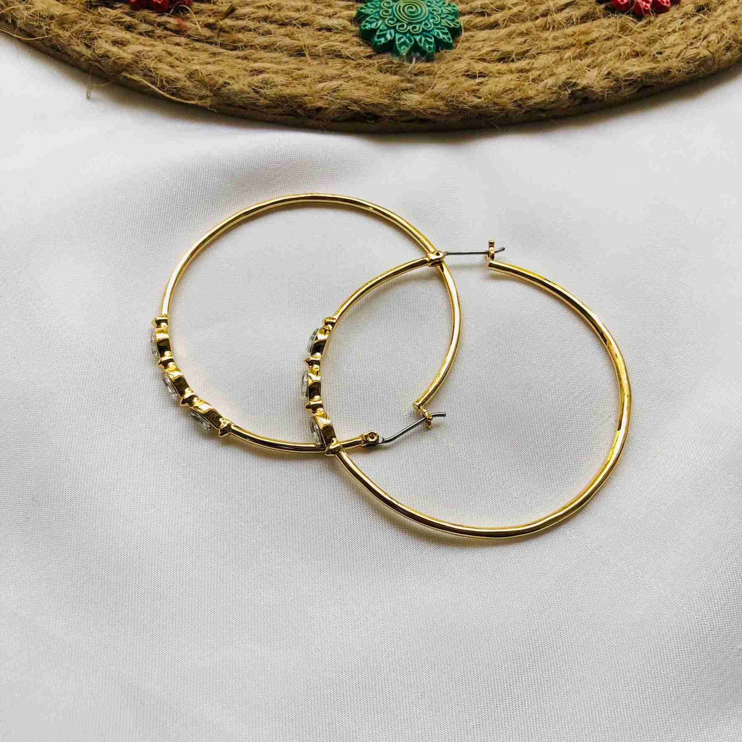 Modern  Golden Hoop Earrings