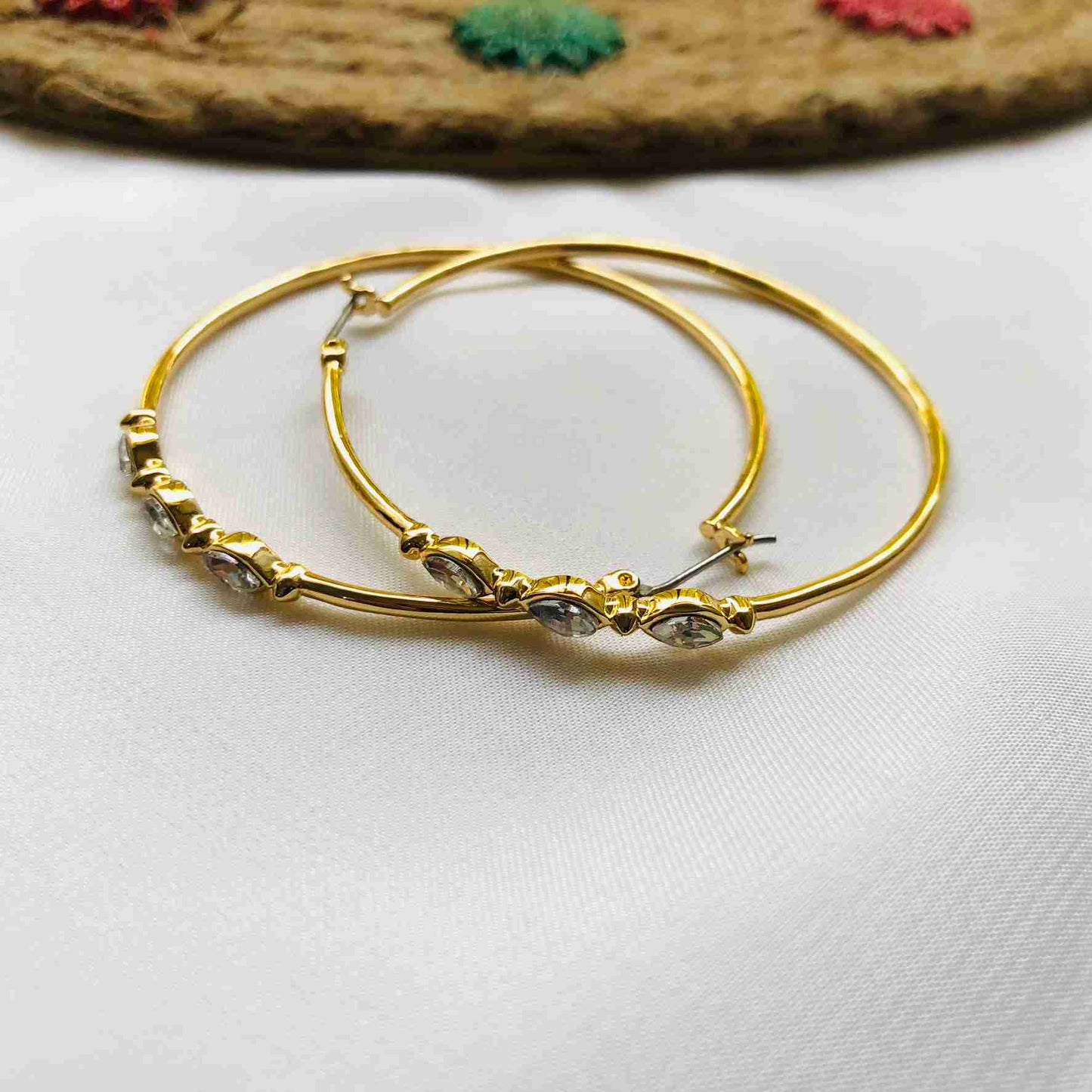 Modern  Golden Hoop Earrings