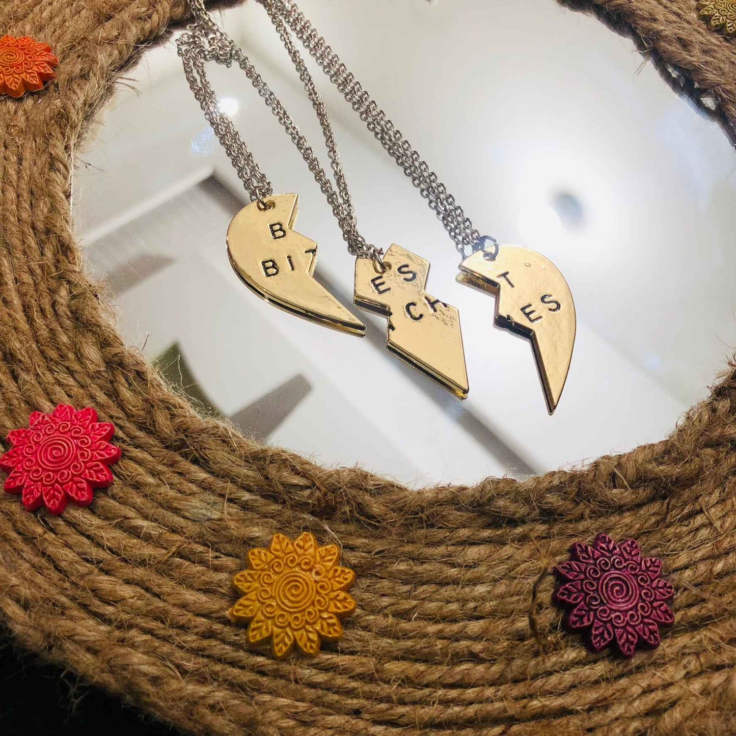 Best Bitches Pendants Set of 3
