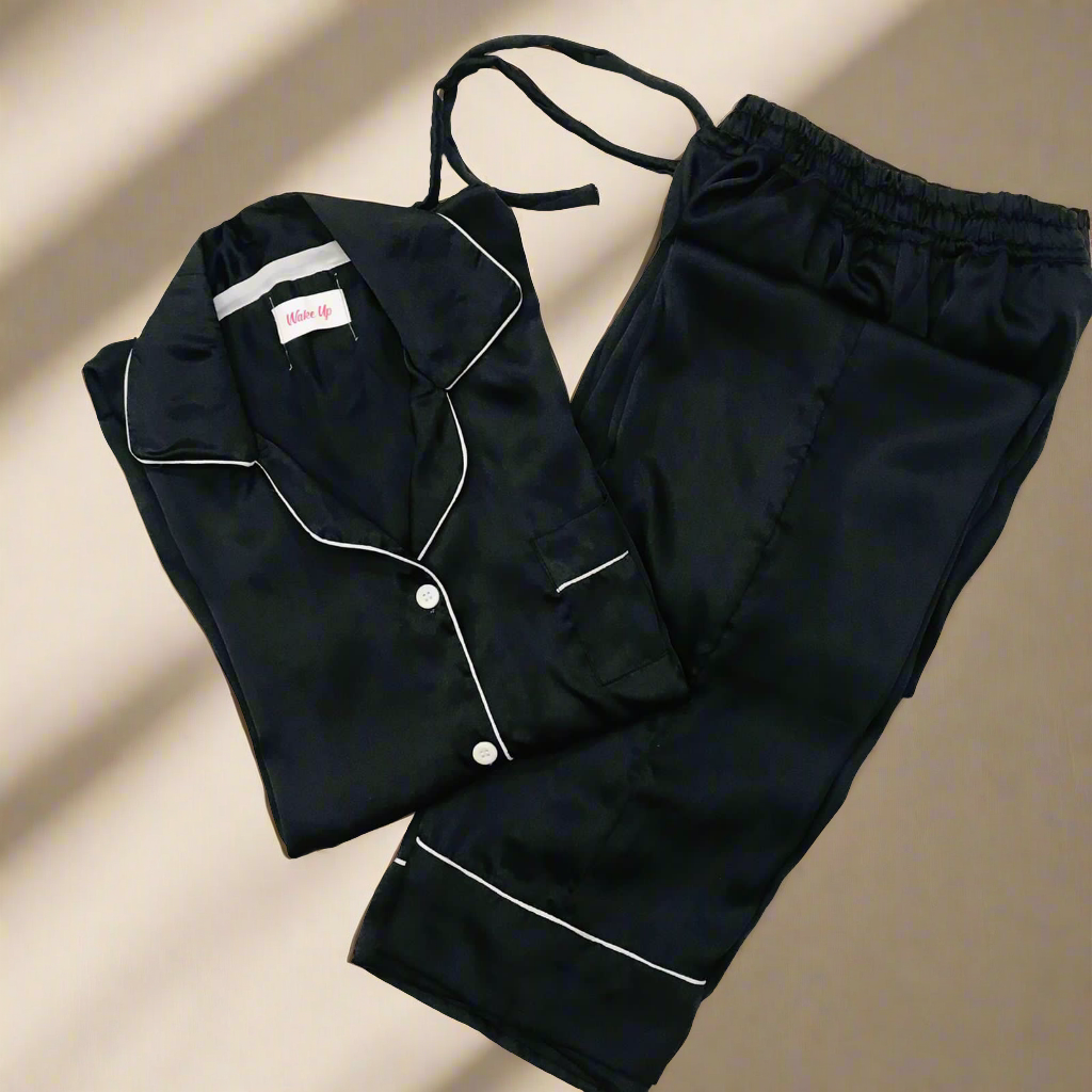 Black Silk Pjs