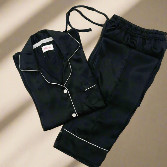 Black Silk Pjs