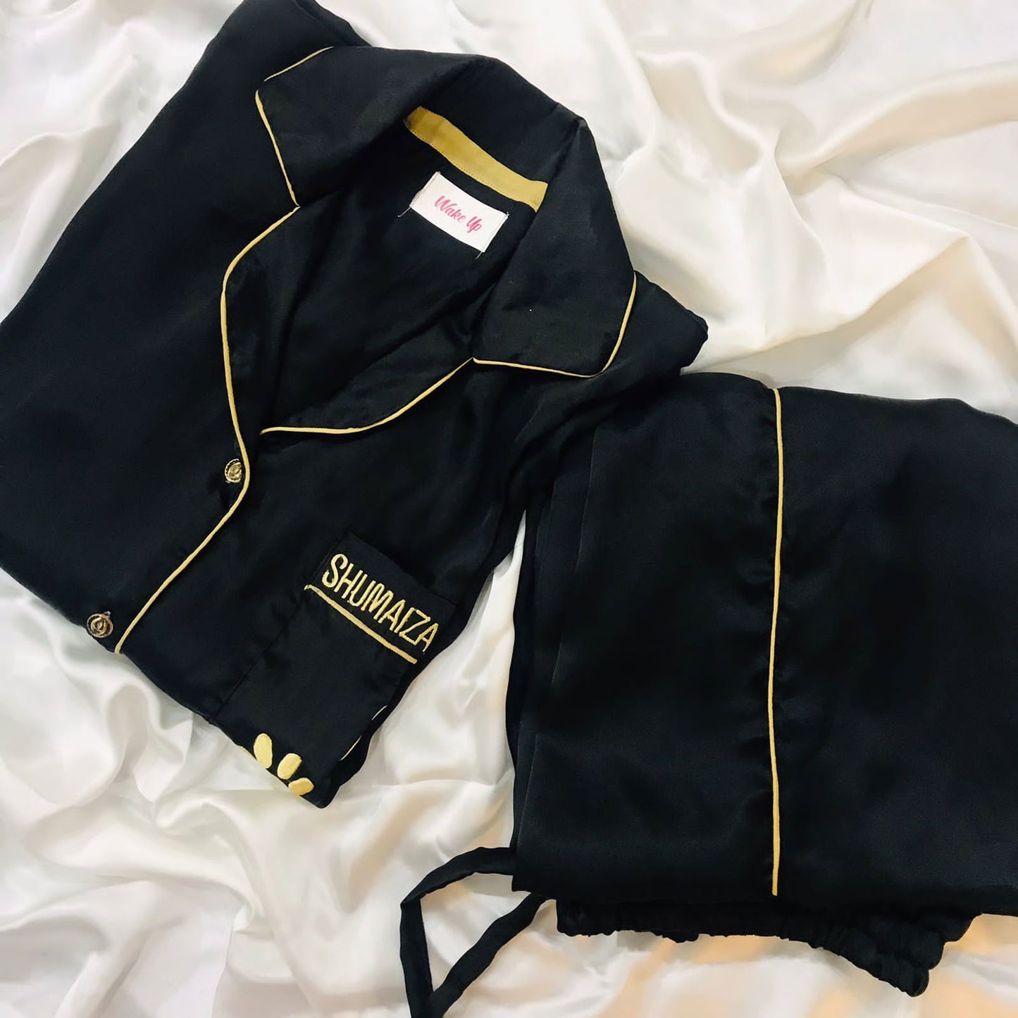 Black Silk Pjs