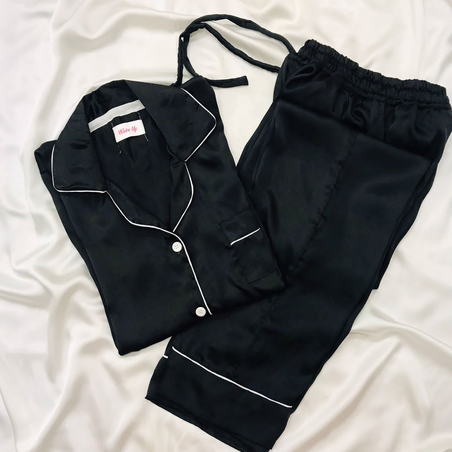 Black Silk Pjs